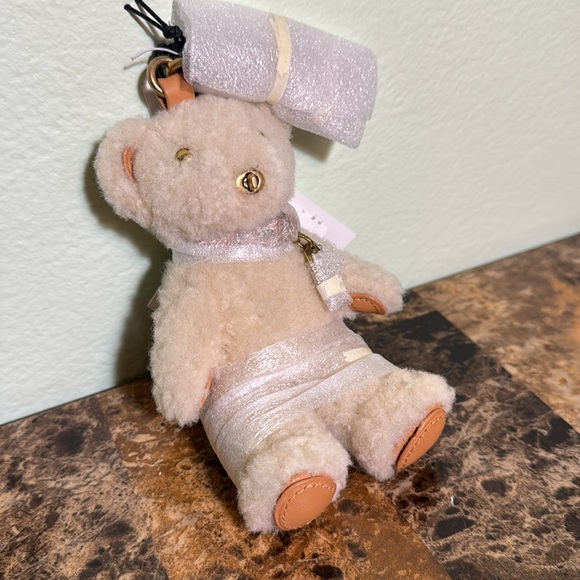Coach bear bag charm shearling - Picture 5 of 8